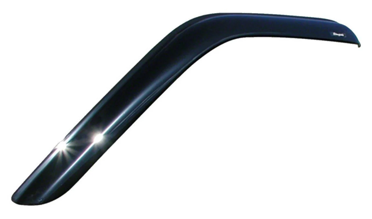 Tape-Onz Sidewind Deflectors; Front Only; Smoke (11-16 F-350 Super Duty Regular Cab)