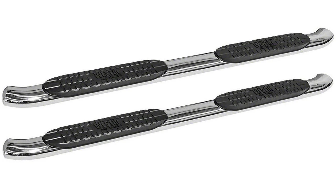 Westin Pro Traxx 4-Inch Oval Side Step Bars; Stainless Steel (11-16 F-350 Super Duty SuperCab)