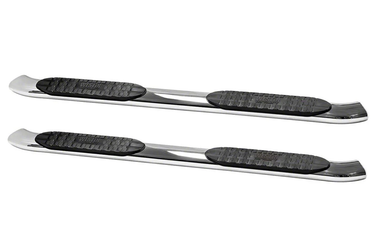 Westin Pro Traxx 5-Inch Oval Side Step Bars; Stainless Steel (11-16 F-350 Super Duty SuperCab)