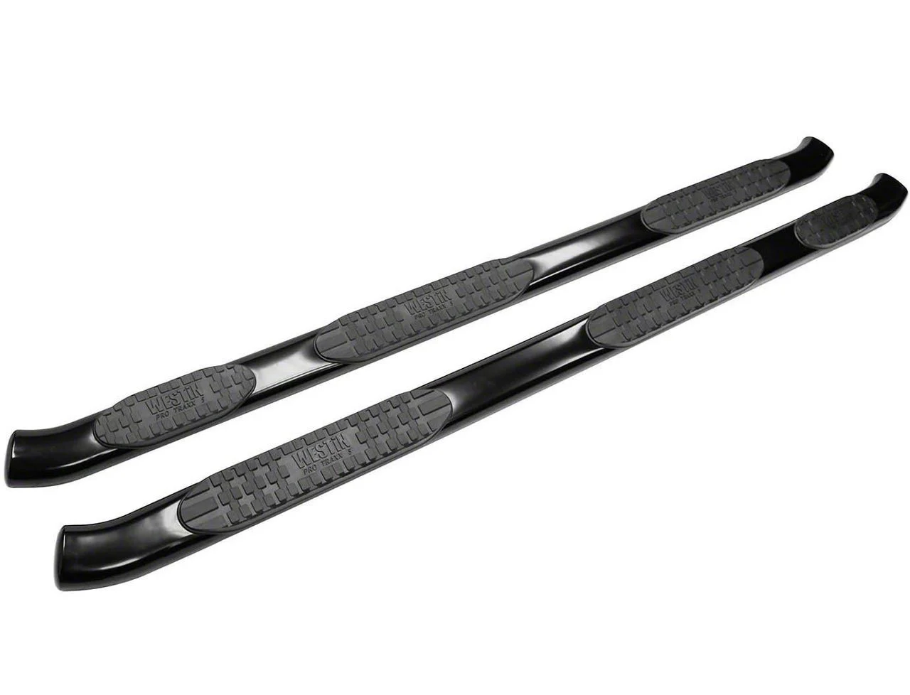 Westin Pro Traxx 5-Inch Wheel-to-Wheel Oval Side Step Bars; Black (17-26 F-350 Super Duty SuperCrew w/ 8-Foot Bed)
