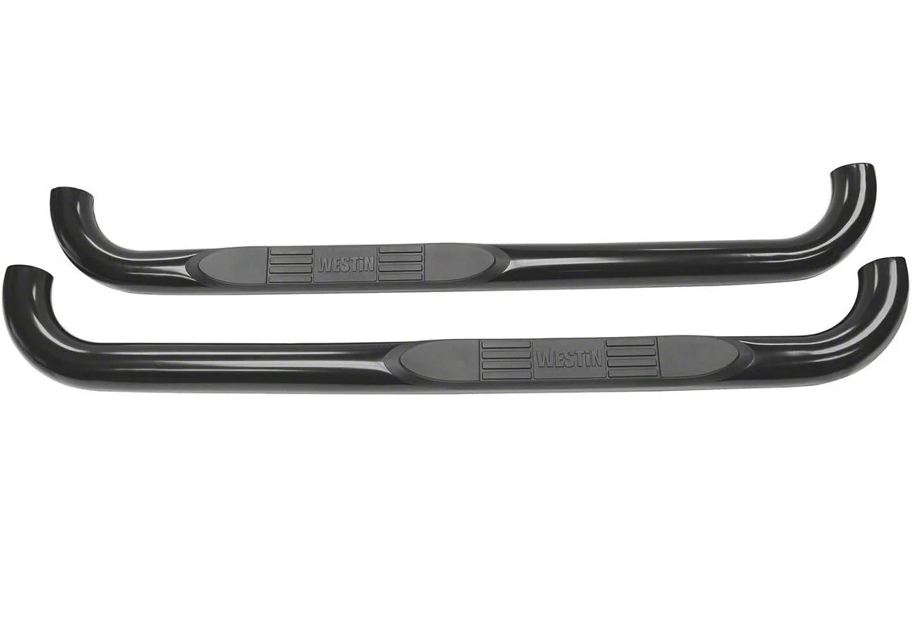 Westin E-Series 3-Inch Nerf Side Step Bars; Black (17-26 F-350 Super Duty Regular Cab)