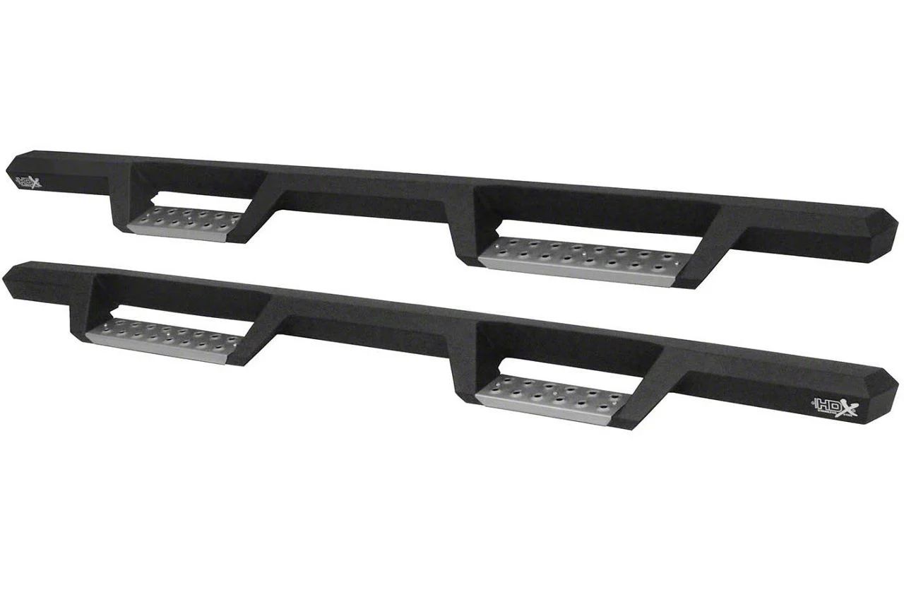 Westin HDX Stainless Drop Nerf Side Step Bars; Textured Black (11-16 F-350 Super Duty SuperCab)