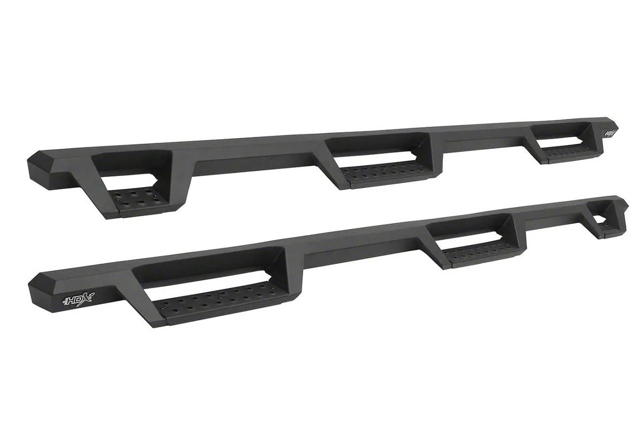 Westin HDX Drop Wheel-to-Wheel Nerf Side Step Bars; Textured Black (11-16 F-350 Super Duty SuperCrew w/ 6-3/4-Foot Bed)