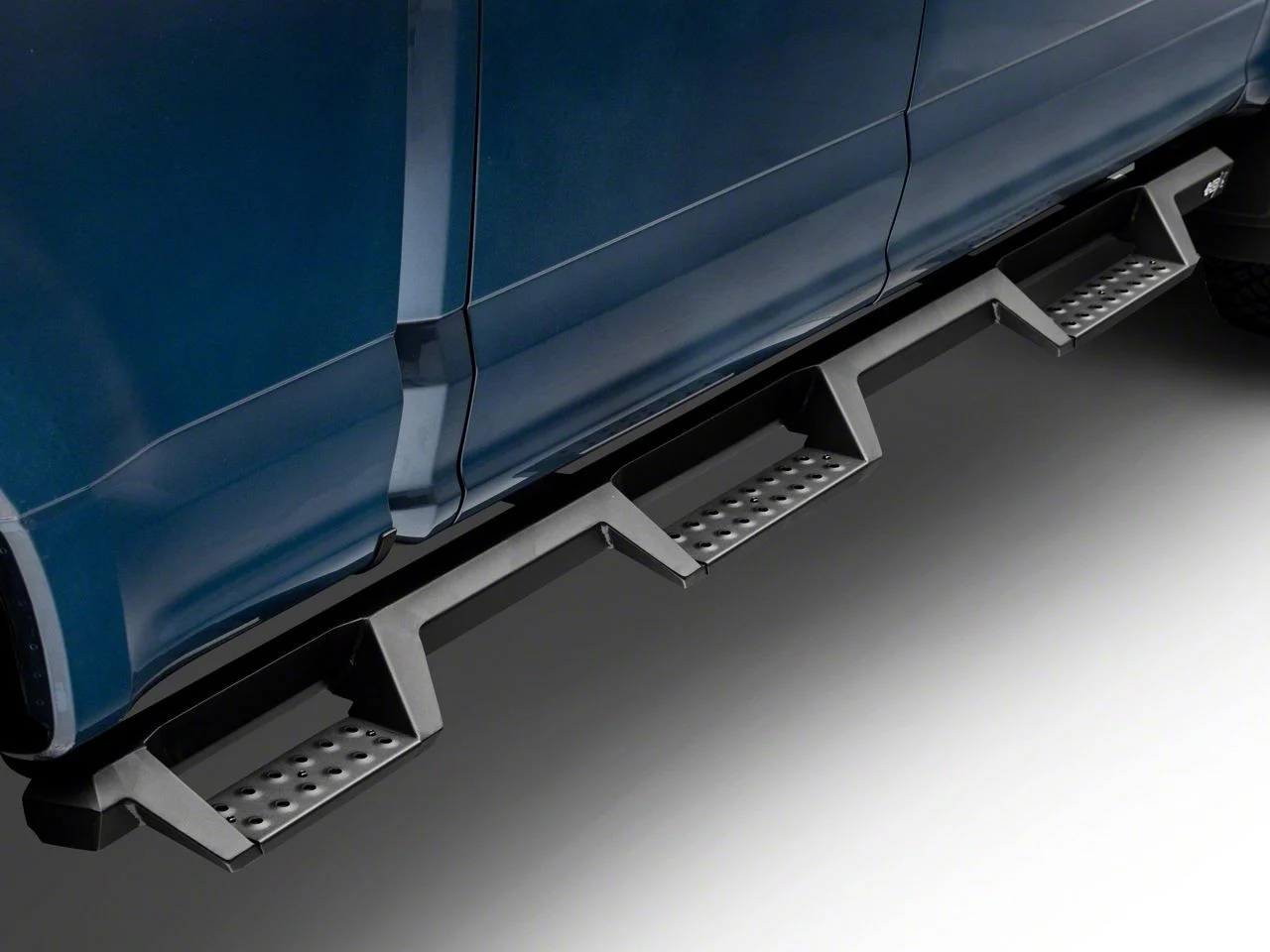 Westin HDX Drop Wheel-to-Wheel Nerf Side Step Bars; Textured Black (17-26 F-350 Super Duty SuperCrew w/ 6-3/4-Foot Bed)