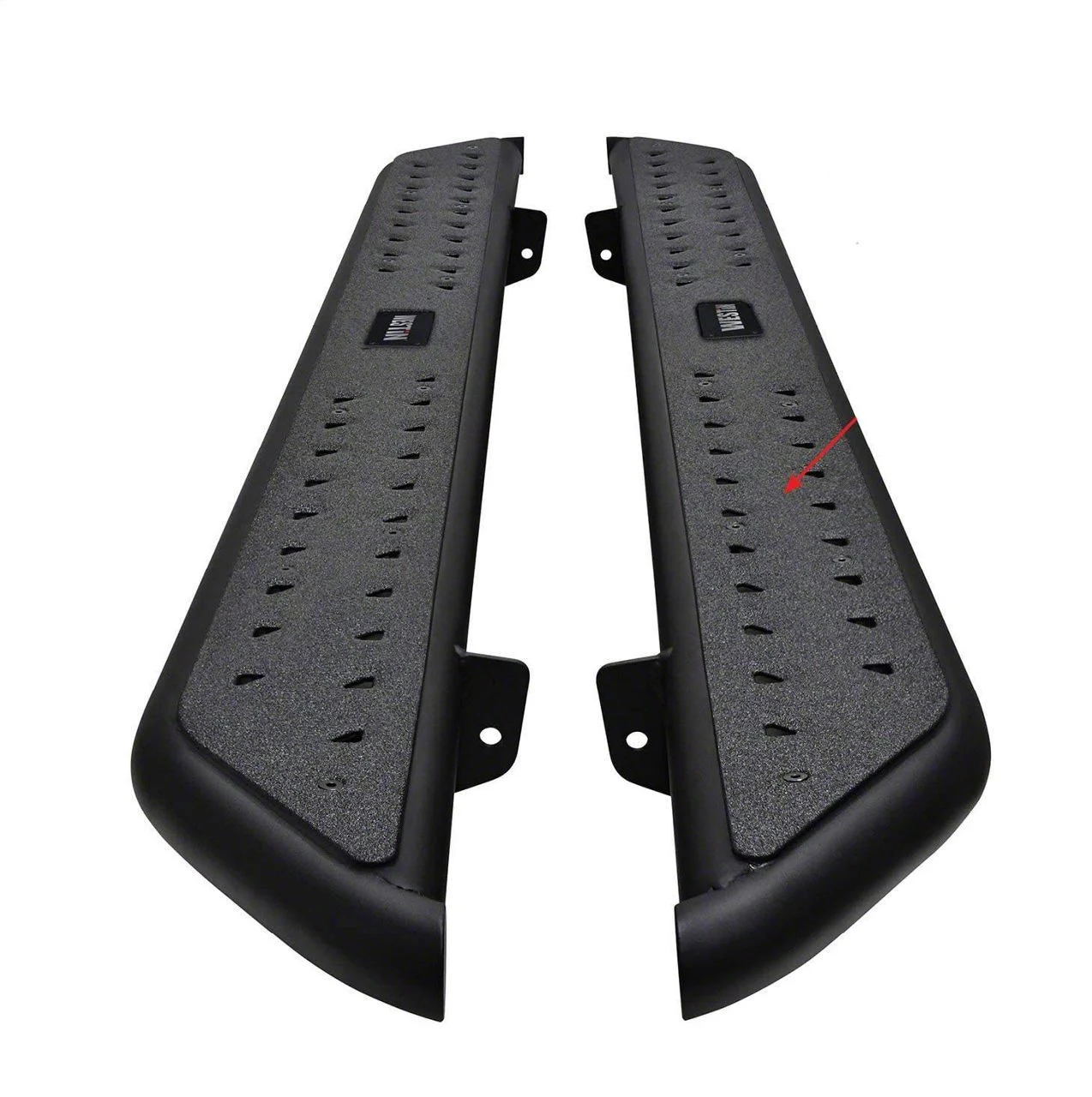 Westin Outlaw Nerf Side Step Bars; Textured Black (17-26 F-350 Super Duty SuperCab)