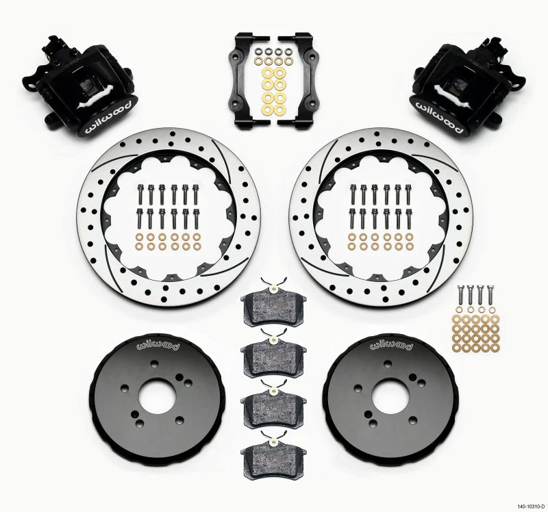 Wilwood Combination Parking Brake Rear Kit 12.88in Drilled Honda S2000