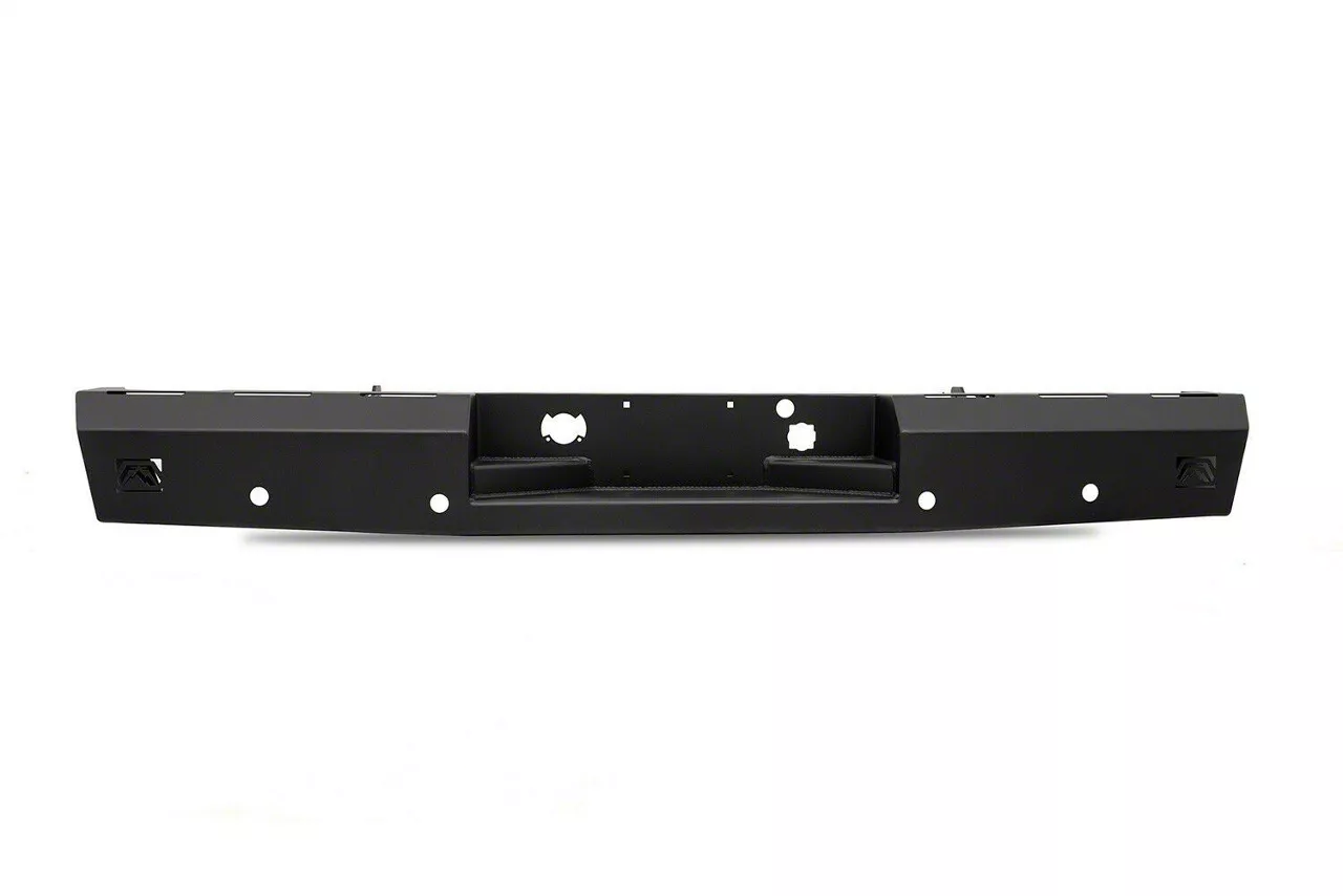 Fab Fours Red Steel Rear Bumper; Matte Black (09-14 F-150)