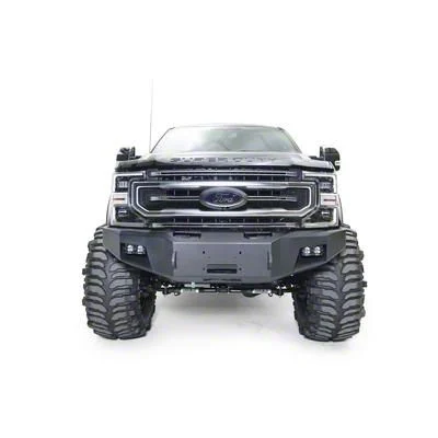 Fab Fours Premium Winch Front Bumper with No Guard; Bare Steel (17-22 F-250 Super Duty)