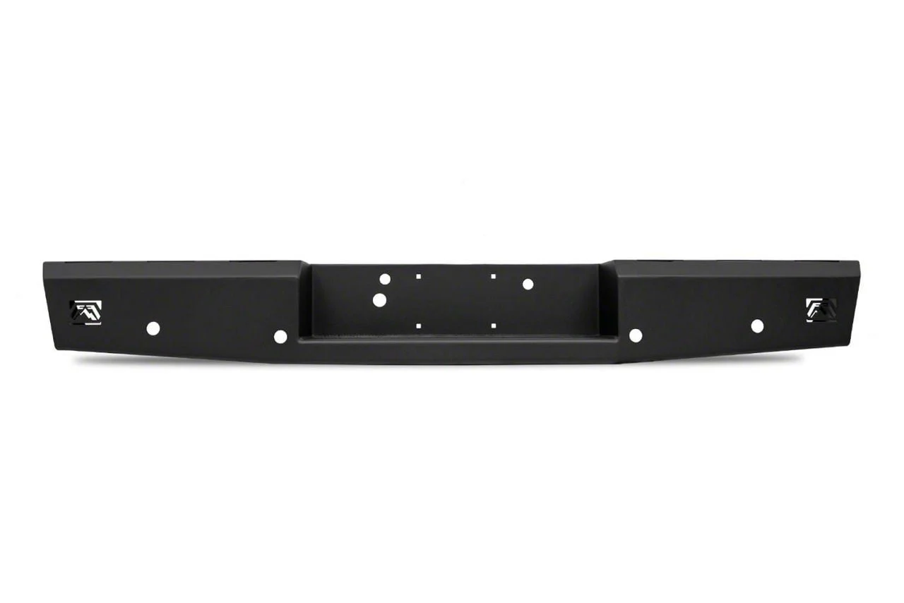 Fab Fours Red Steel Rear Bumper; Matte Black (11-16 F-250 Super Duty)