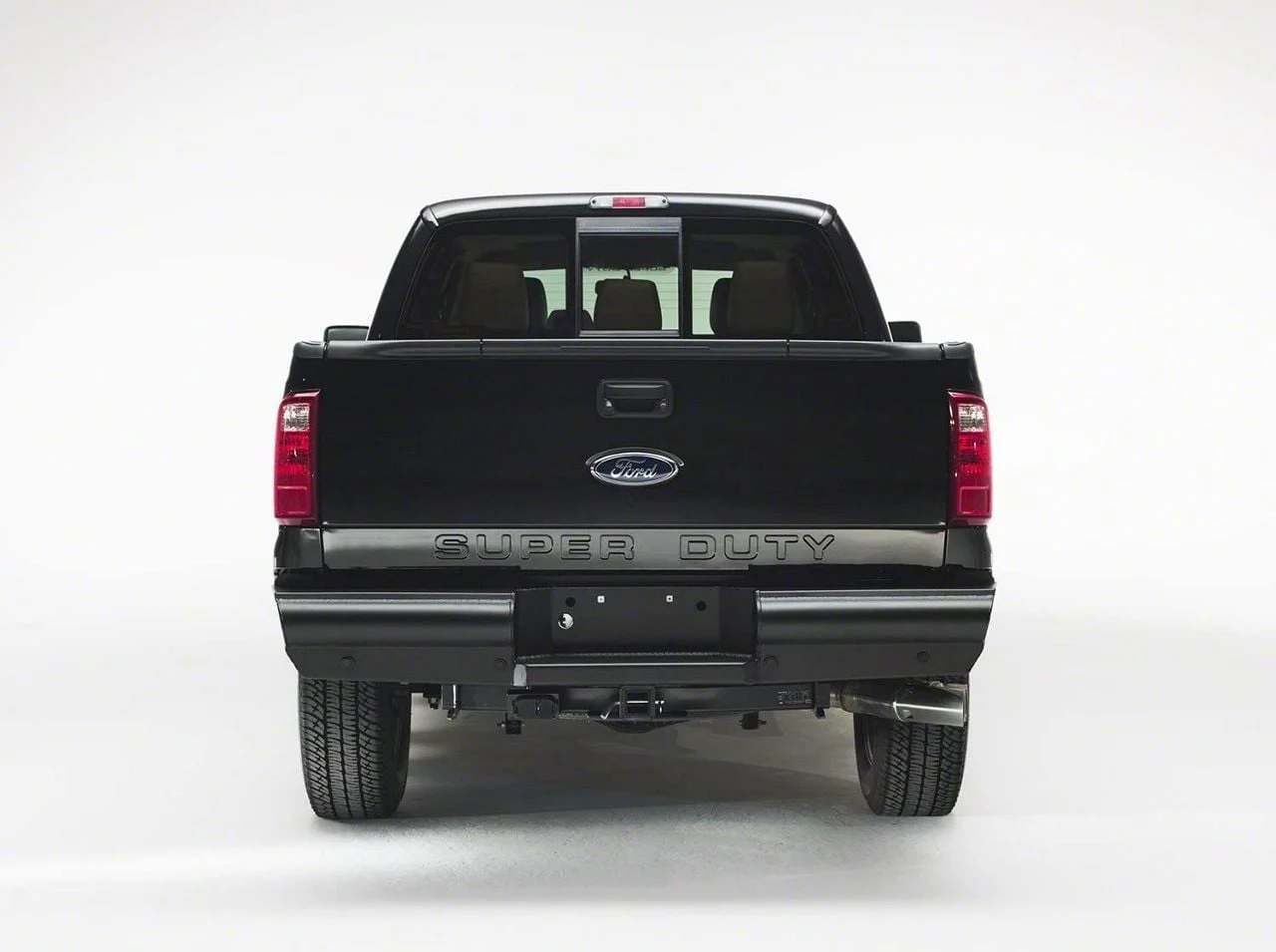 Fab Fours Black Steel Elite Rear Bumper; Matte Black (11-16 F-350 Super Duty)
