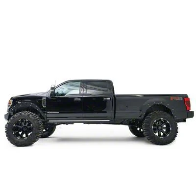 Fab Fours Open Fender Base System; Bare Steel (20-22 F-350 Super Duty)