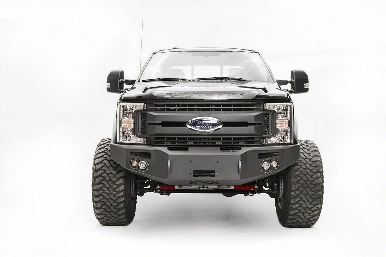 Fab Fours Premium Winch Front Bumper with No Guard; Bare Steel (17-22 F-350 Super Duty)