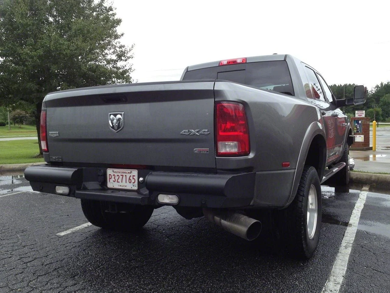 Fab Fours Black Steel Elite Rear Bumper; Matte Black (09-18 RAM 1500)