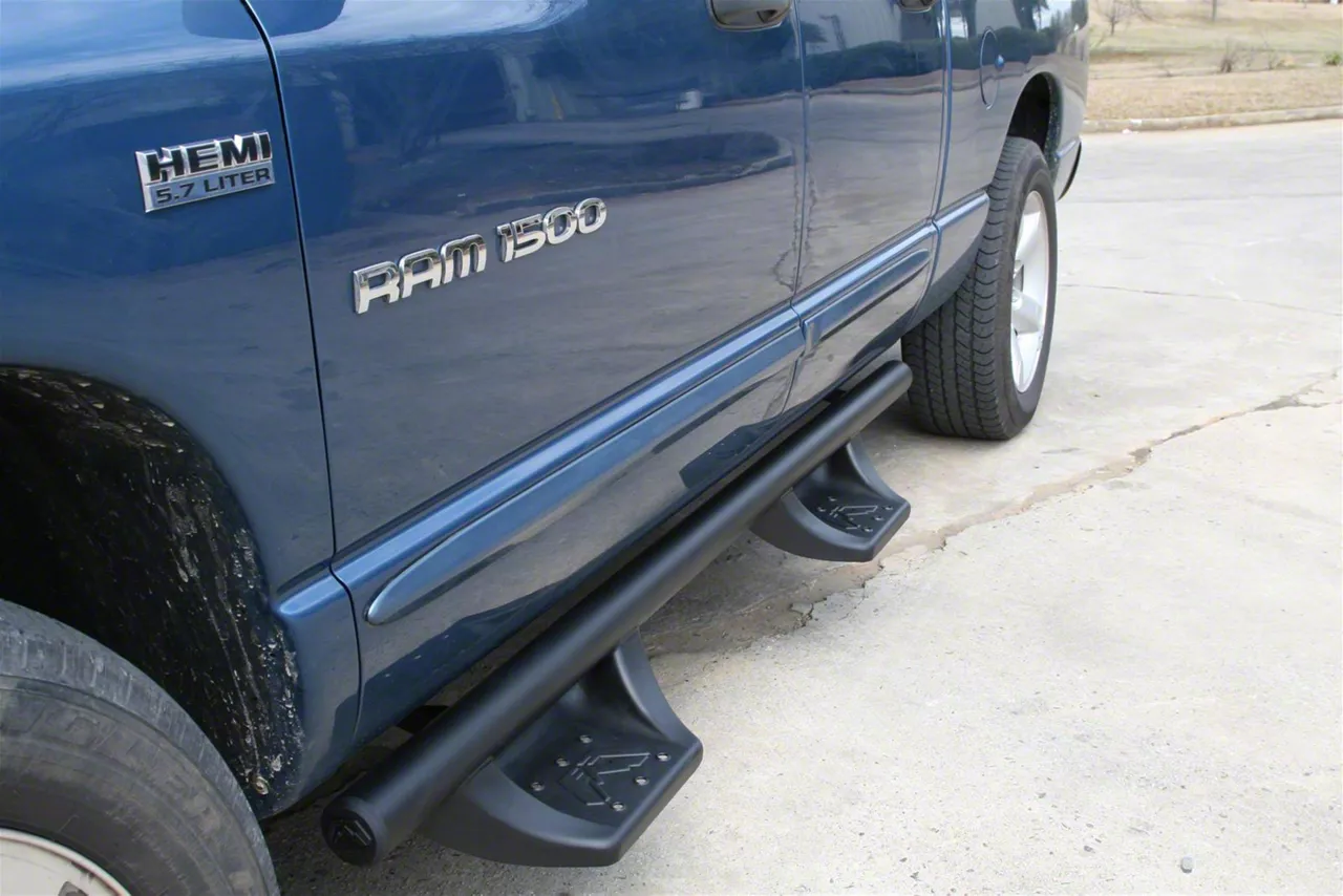 Fab Fours Side Step Bars; Black (10-18 RAM 2500 Crew Cab)