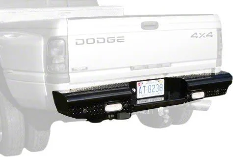 Fab Fours Black Steel Rear Bumper; Matte Black (03-09 RAM 3500)