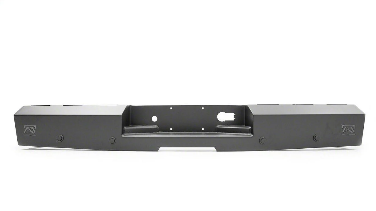 Fab Fours Red Steel Rear Bumper; Matte Black (19-26 Sierra 1500)
