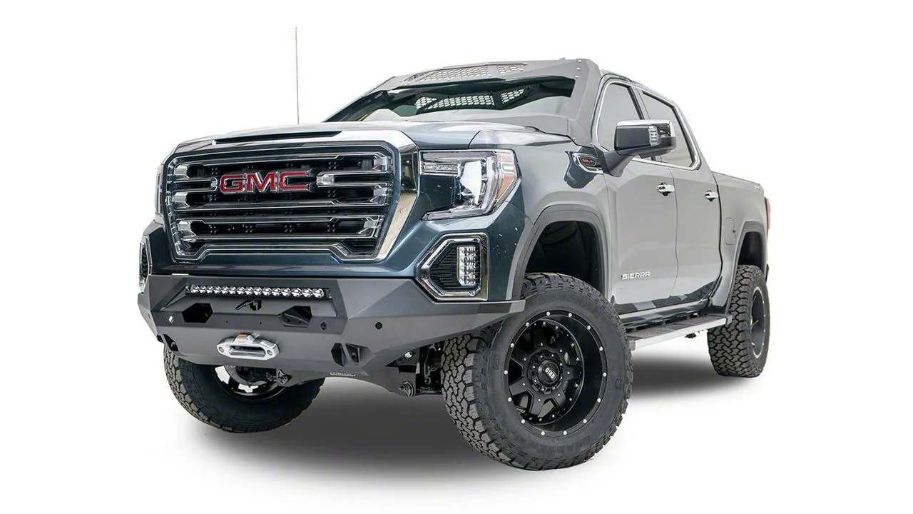 Fab Fours Matrix Front Bumper with No Guard; Bare Steel (15-19 Sierra 2500 HD)