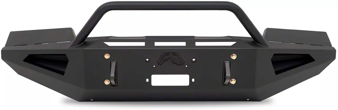 Fab Fours Red Steel Front Bumper with Pre-Runner Guard; Matte Black (11-14 Sierra 2500 HD)