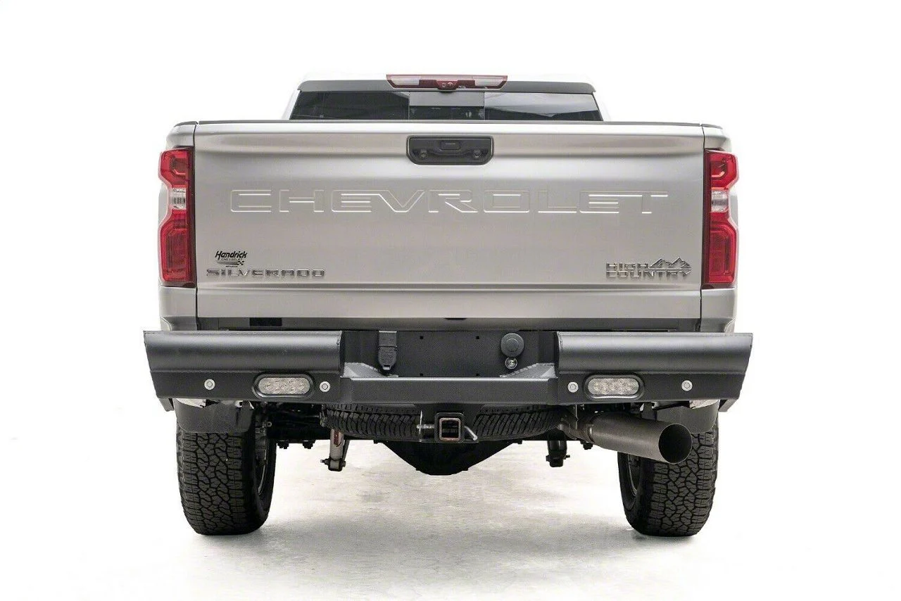 Fab Fours Black Steel Elite Rear Bumper; Matte Black (20-26 Sierra 3500 HD)