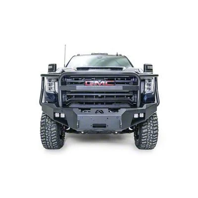 Fab Fours Premium Winch Front Bumper with Full Guard; Bare Steel (20-23 Sierra 3500 HD)