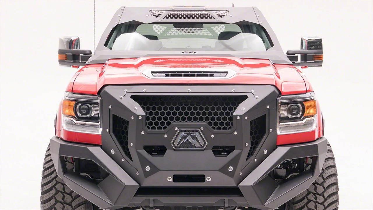 Fab Fours ViCowl Windshield Protector; Matte Black (15-19 Sierra 3500 HD)