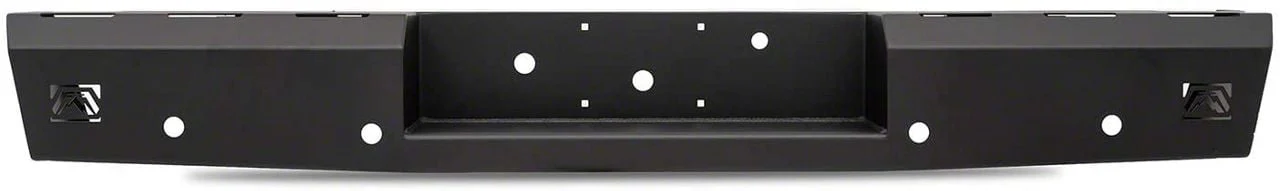 Fab Fours Red Steel Rear Bumper; Matte Black (07-13 Silverado 1500)