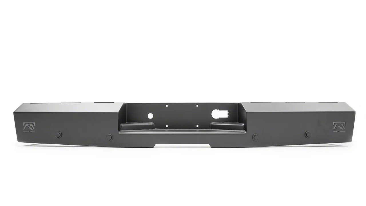 Fab Fours Red Steel Rear Bumper; Matte Black (19-26 Silverado 1500)