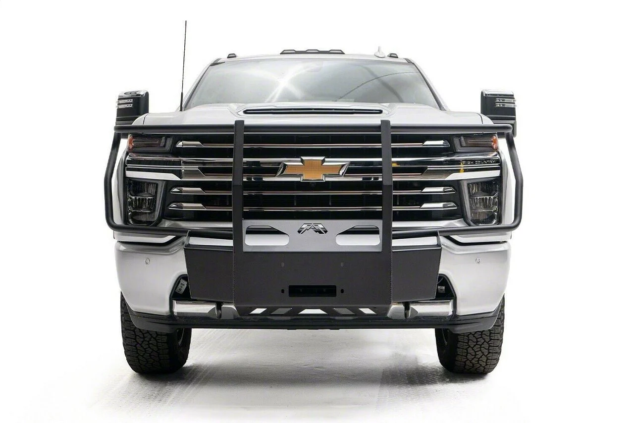 Fab Fours Full Guard Winch Mount; Matte Black (20-26 Silverado 3500 HD)