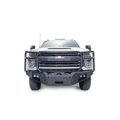 Fab Fours Premium Winch Front Bumper with Full Guard; Bare Steel (20-23 Silverado 3500 HD)