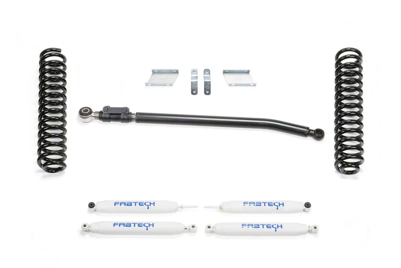 Fabtech 2.50-Inch Basic Suspension Lift Kit with Performance Shocks (11-16 4WD 6.7L Powerstroke F-350 Super Duty SRW)
