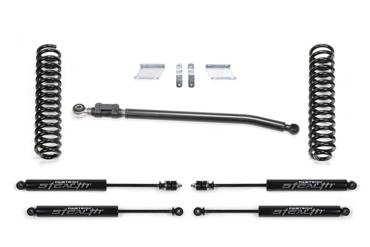Fabtech 2.50-Inch Basic Suspension Lift Kit with Stealth Shocks (11-16 4WD 6.7L Powerstroke F-350 Super Duty SRW)
