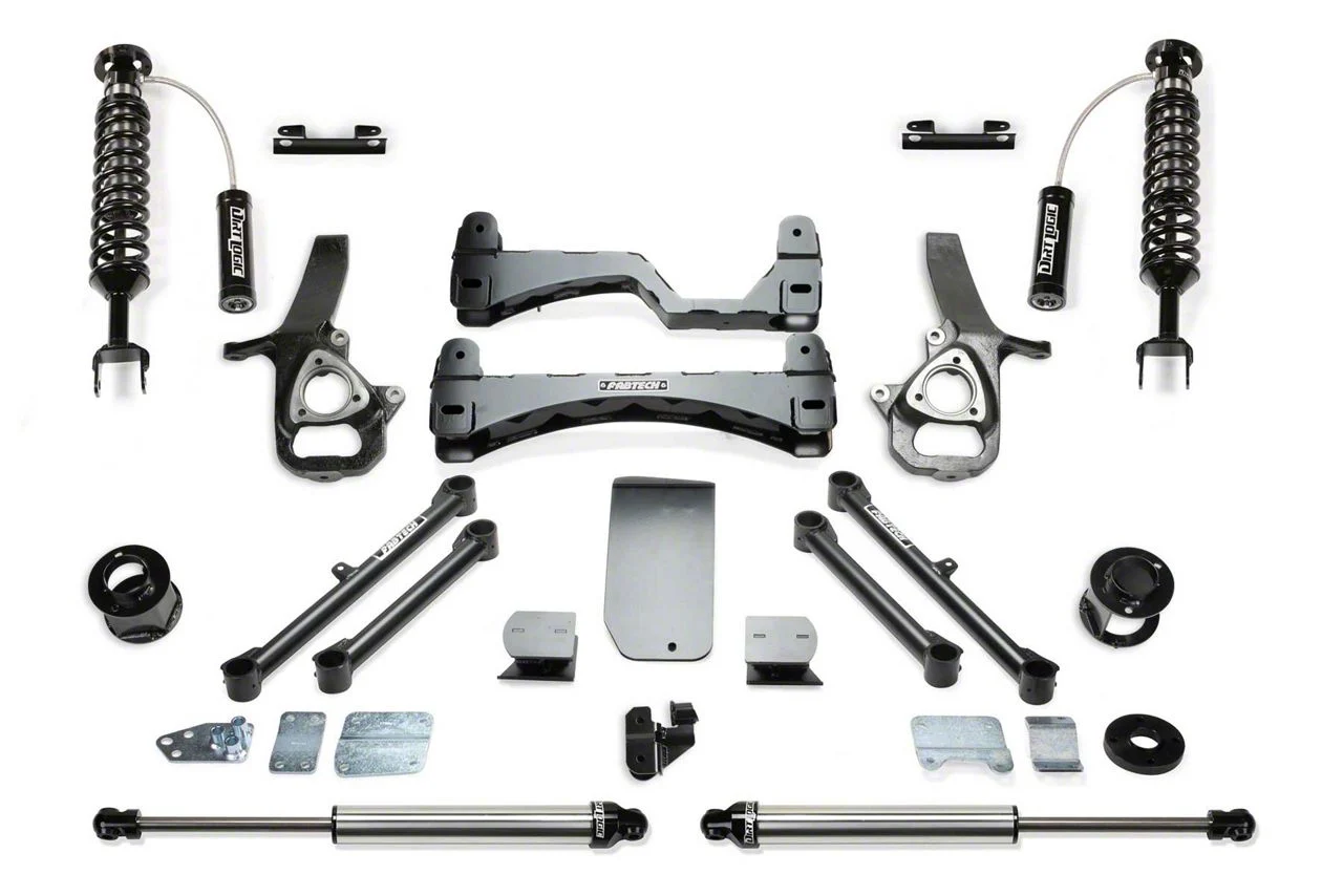 Fabtech 6-Inch Performance Suspension Lift Kit with Dirt Logic 2.5 Reservoir Coil-Overs and Dirt Logic 2.25 Shocks (19-24 4WD RAM 1500 w/o Air Ride, Excluding EcoDiesel, Rebel, RHO & TRX)