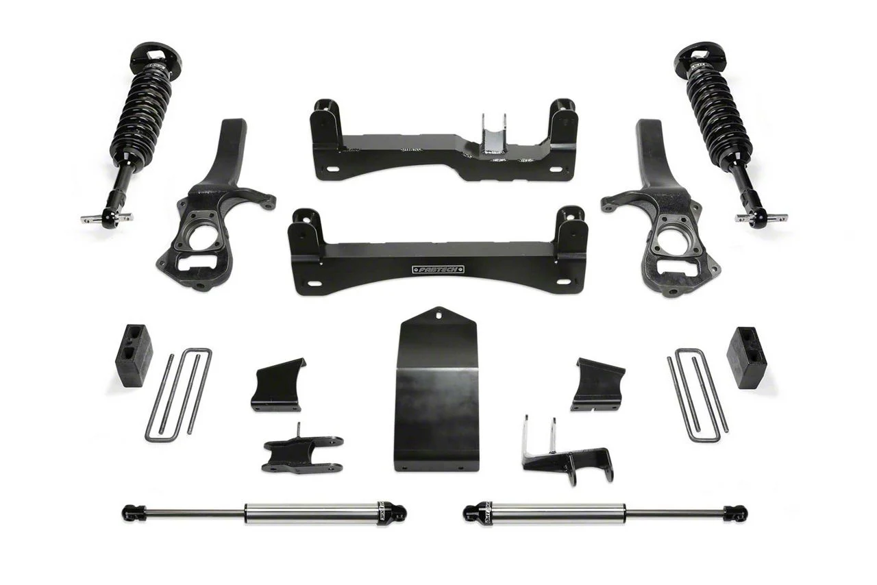 Fabtech 4-Inch Performance Suspension Lift Kit with Dirt Logic 2.5 Coil-Overs and Dirt Logic 2.25 Shocks (19-24 Silverado 1500 Trail Boss, Excluding Diesel)