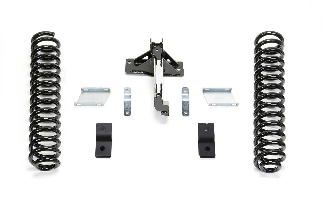 Fabtech 2.50-Inch Budget Suspension Lift Kit with Front Shock Extension Brackets (17-22 4WD 6.7L Powerstroke F-250 Super Duty)