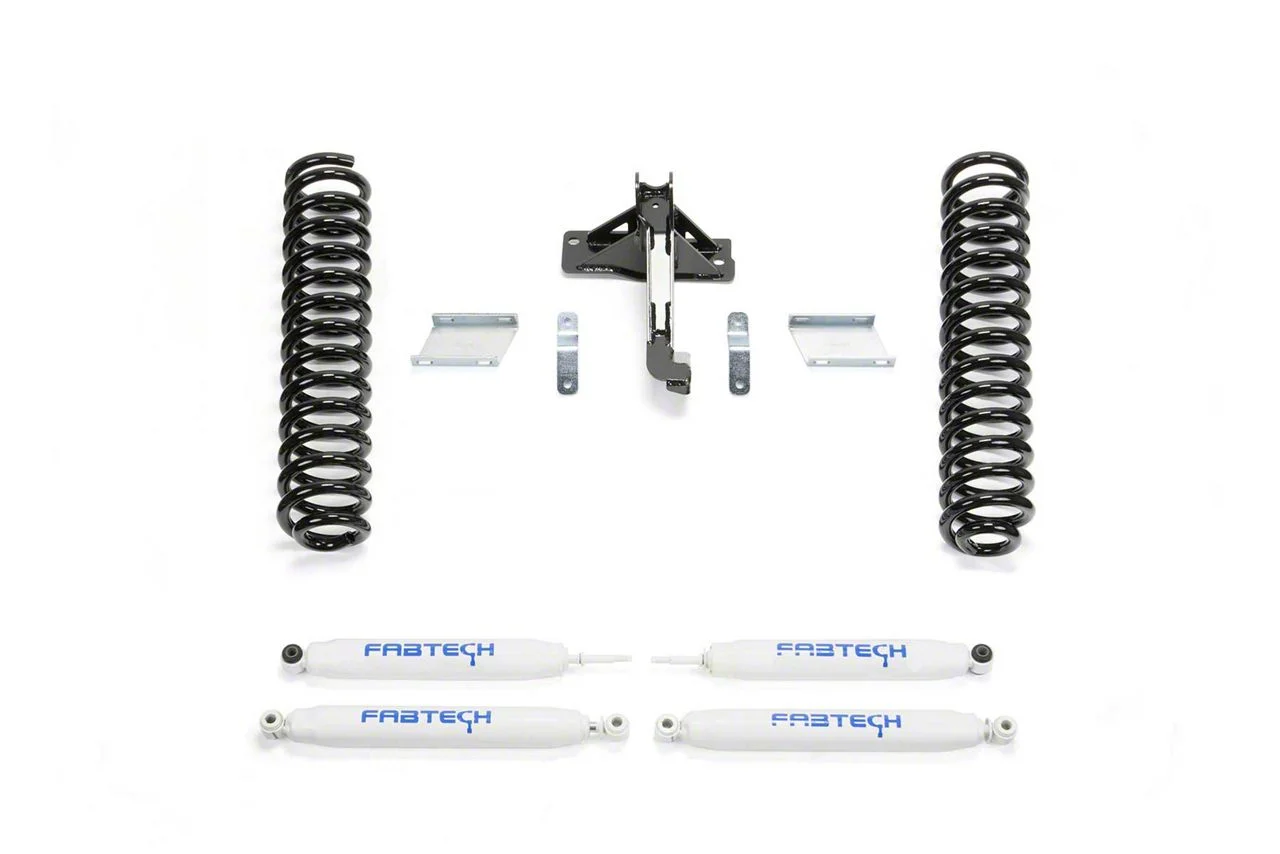 Fabtech 2.50-Inch Budget Suspension Lift Kit with Performance Shocks (17-22 4WD 6.7L Powerstroke F-250 Super Duty)