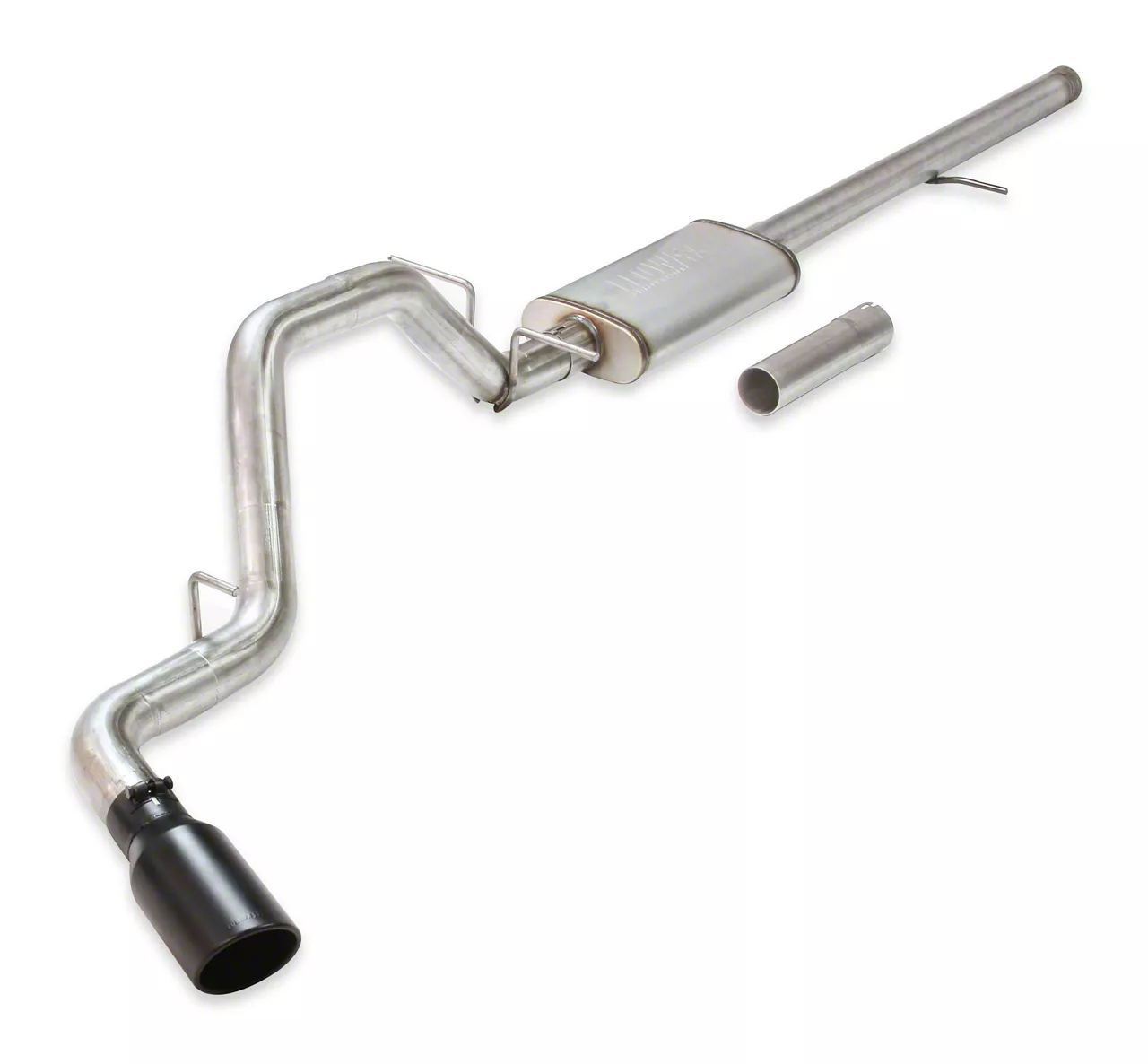 Flowmaster FlowFX Single Exhaust System with Black Tip; Side Exit (14-18 5.3L Sierra 1500)