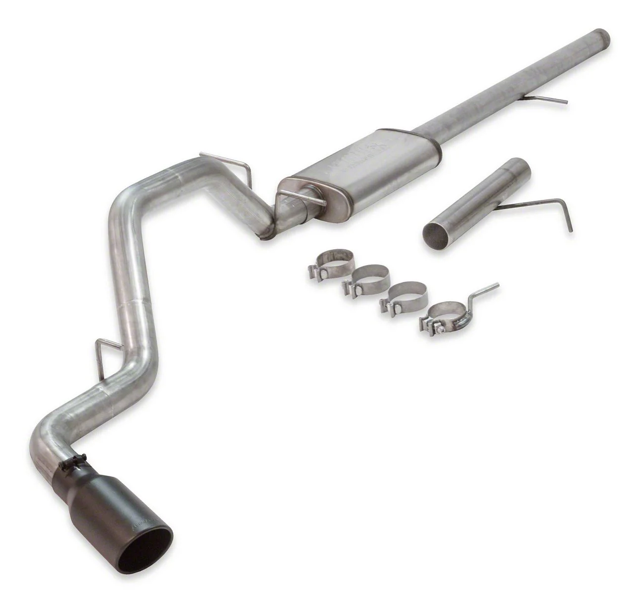 Flowmaster FlowFX Single Exhaust System with Black Tip; Side Exit (09-13 5.3L Sierra 1500)