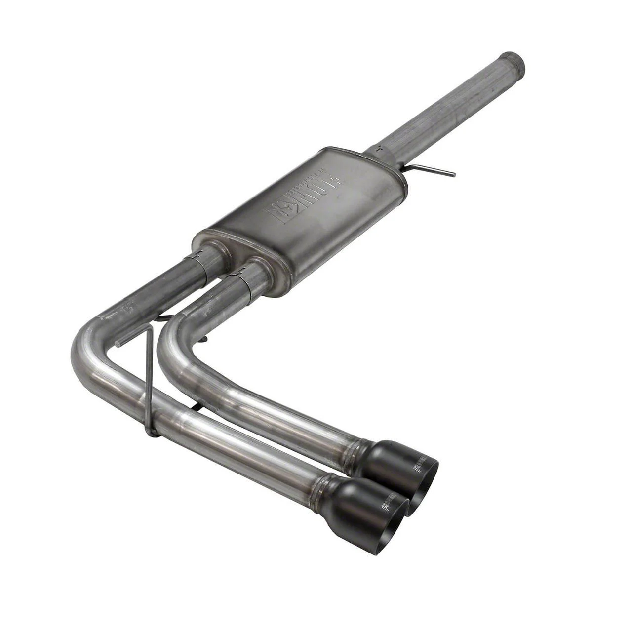 Flowmaster FlowFX Dual Exhaust System with Black Tips; Middle Side Exit (09-13 5.3L Silverado 1500)