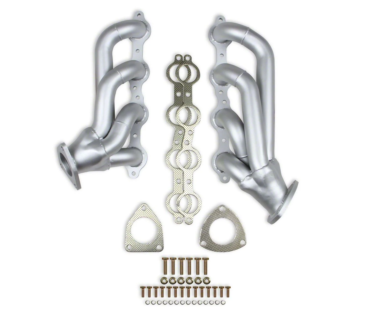 Flowtech 1-3/4-Inch Shorty Headers; Ceramic (03-13 6.0L Silverado 1500)