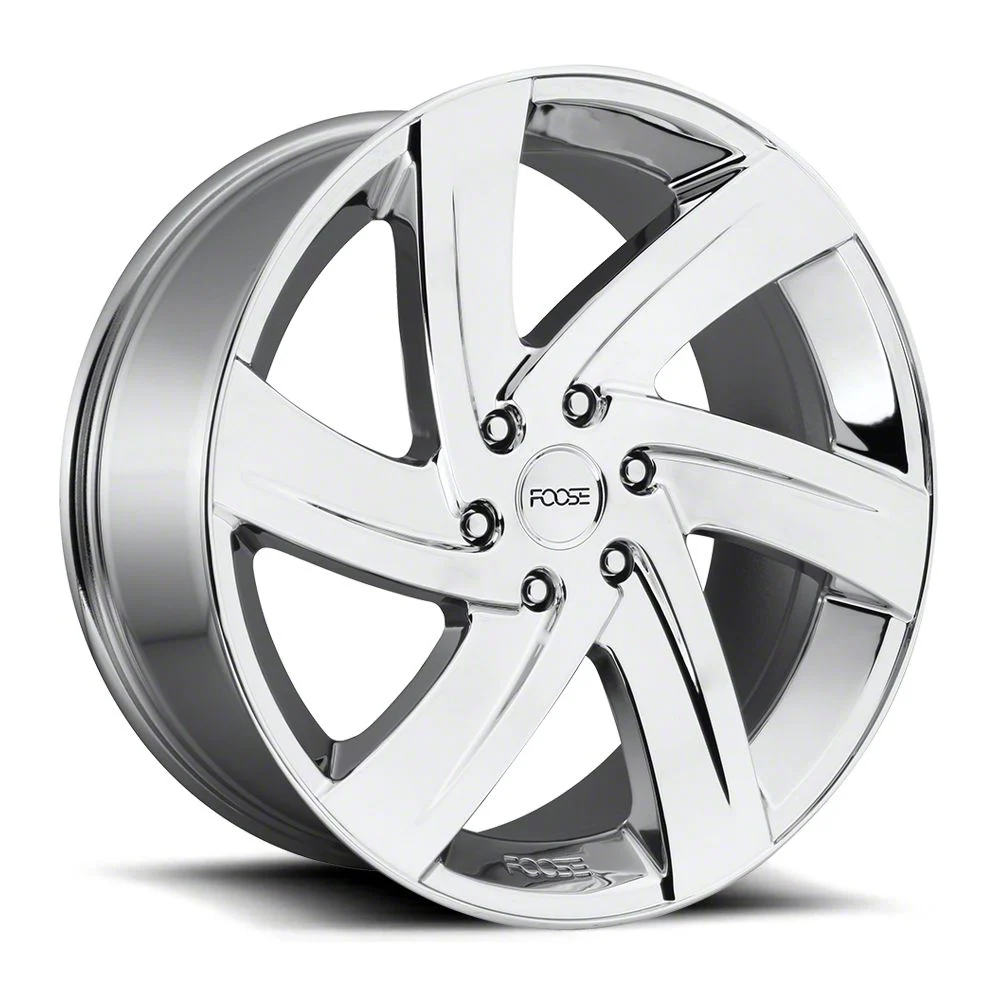 Foose Bodine Chrome 6-Lug Wheel; 22x9.5; 25mm Offset (07-13 Sierra 1500)