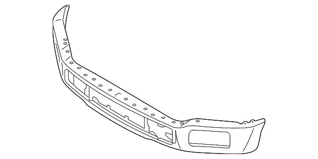 Ford Front Bumper with Fog Light Openings; Chrome (18-20 F-150, Excluding Raptor)