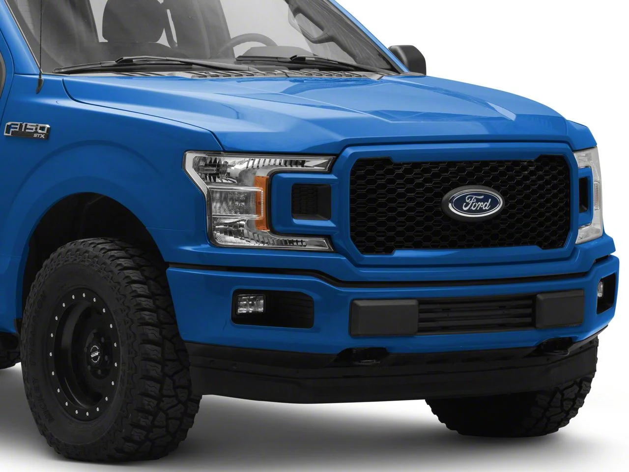 Ford Front Bumper with Fog Light Openings; Unpainted (18-20 F-150, Excluding Raptor)