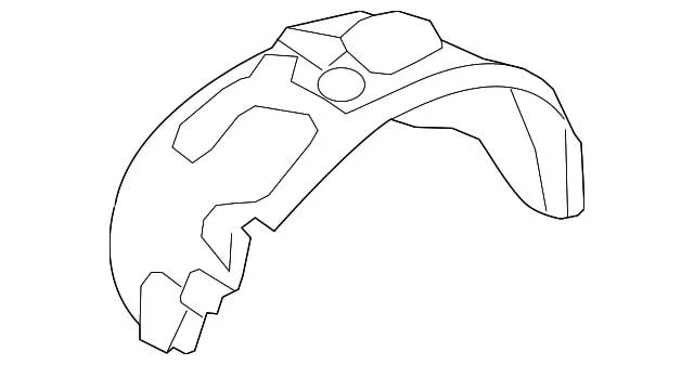 Ford Front Fender Splash Shield; Driver Side (11-14 3.5L EcoBoost F-150)