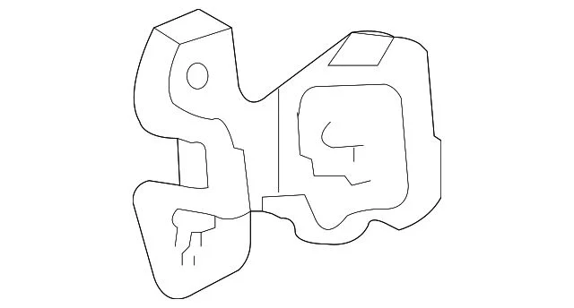 Ford Lower Front Door Hinge; Driver Side (04-14 F-150)
