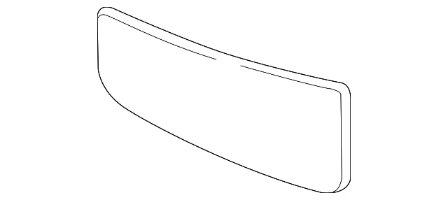 Ford Lower Towing Mirror Glass; Passenger Side (15-20 F-150 w/ Towing Mirror Turn Signals)