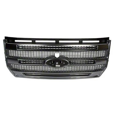 Ford Luxurious Three Bar Style Upper Replacement Grille; Chrome (15-17 F-150 w/ Forward Facing Camera)