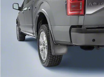 Ford Mud Guards; Rear (15-20 F-150 w/o OE Fender Flares)