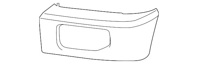 Ford Outer Front Bumper End Cap Molding; Passenger Side (15-17 F-150, Excluding Raptor)