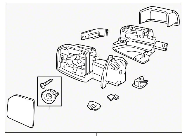 Ford Powered Side Mirror; Unpainted; Passenger Side (18-20 F-150)