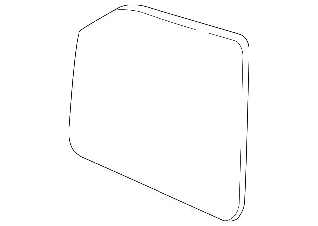 Ford Standard Heated Side Mirror Glass without Blind Spot Detection; Driver Side (18-20 F-150)